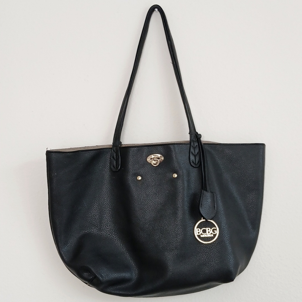 BCBG Paris Black Tote Bag